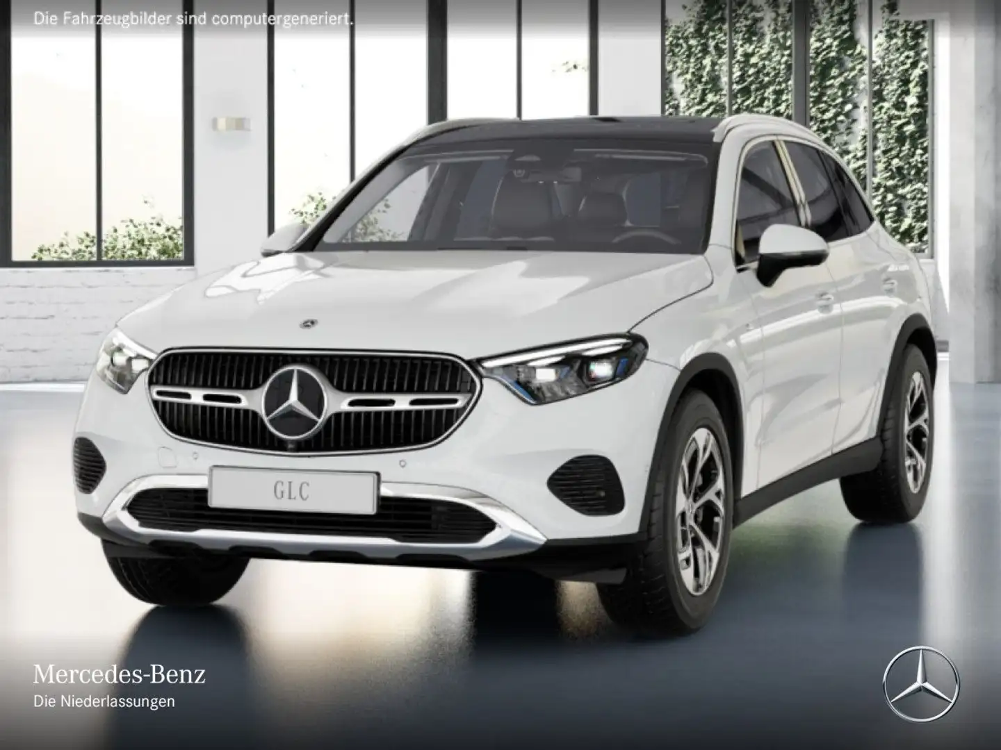 Mercedes-Benz GLC 300 e 4M AVANTG+PANO+360+AHK+TOTW+KEYLESS+9G Bianco - 2
