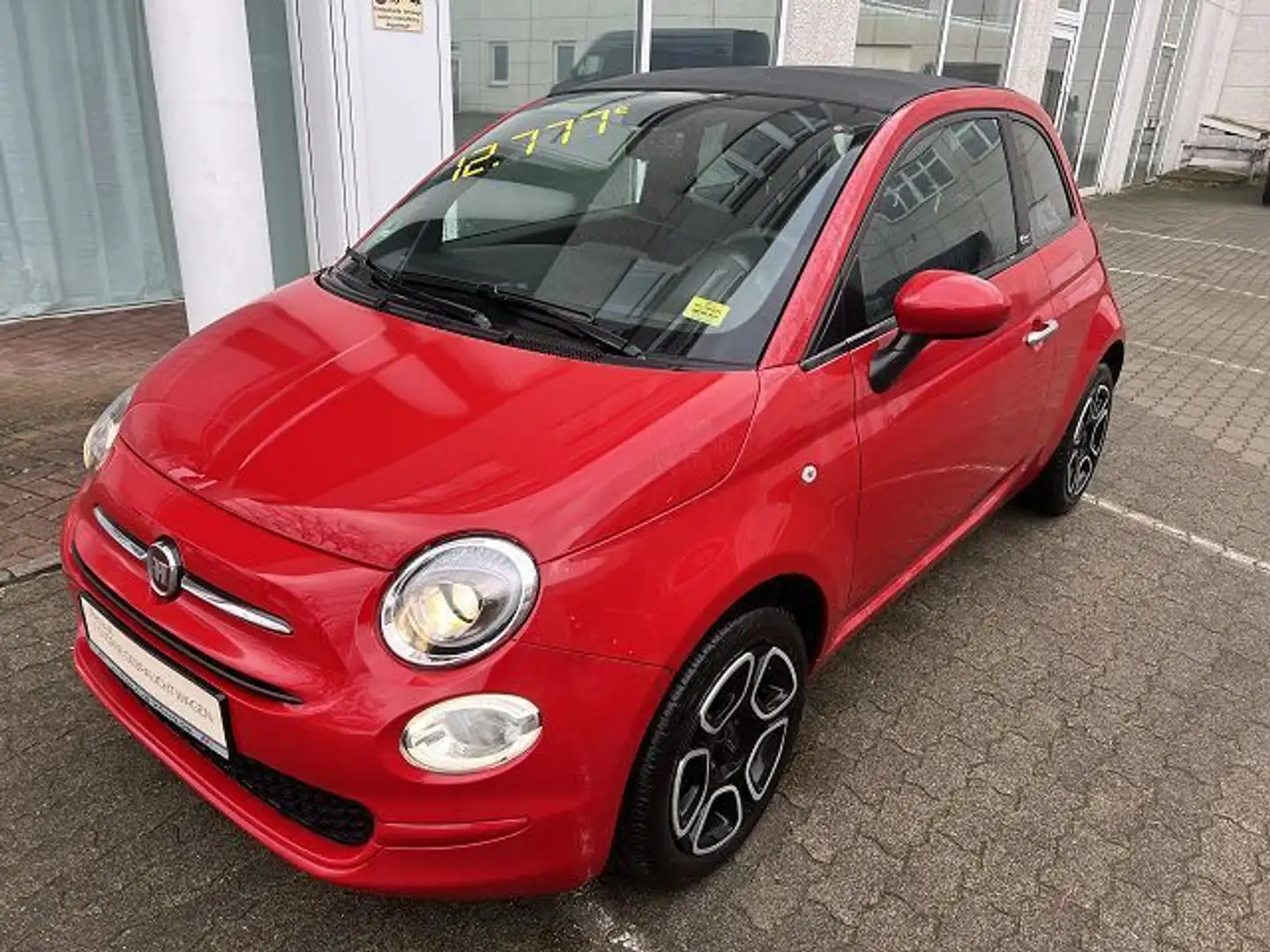 Fiat 500C Cabrio Club 1.0 Klima*Tempomat*CarPlay Rood - 1