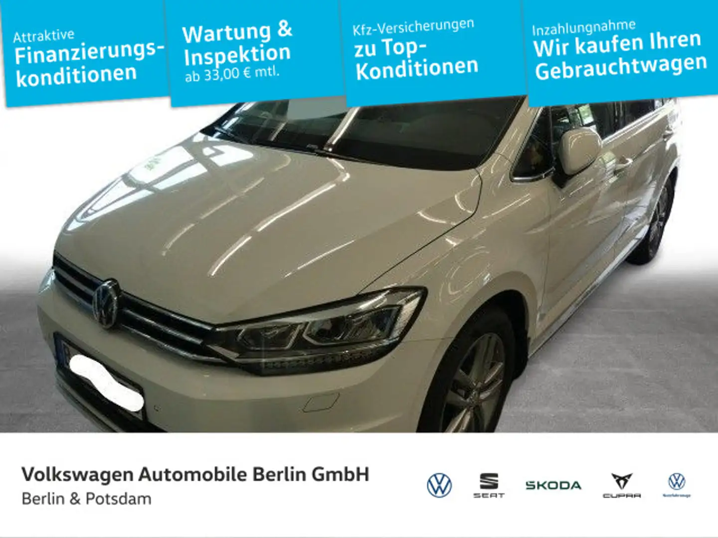 Volkswagen Touran 1.4 TSI Highline DSG Navi LED Blanco - 1