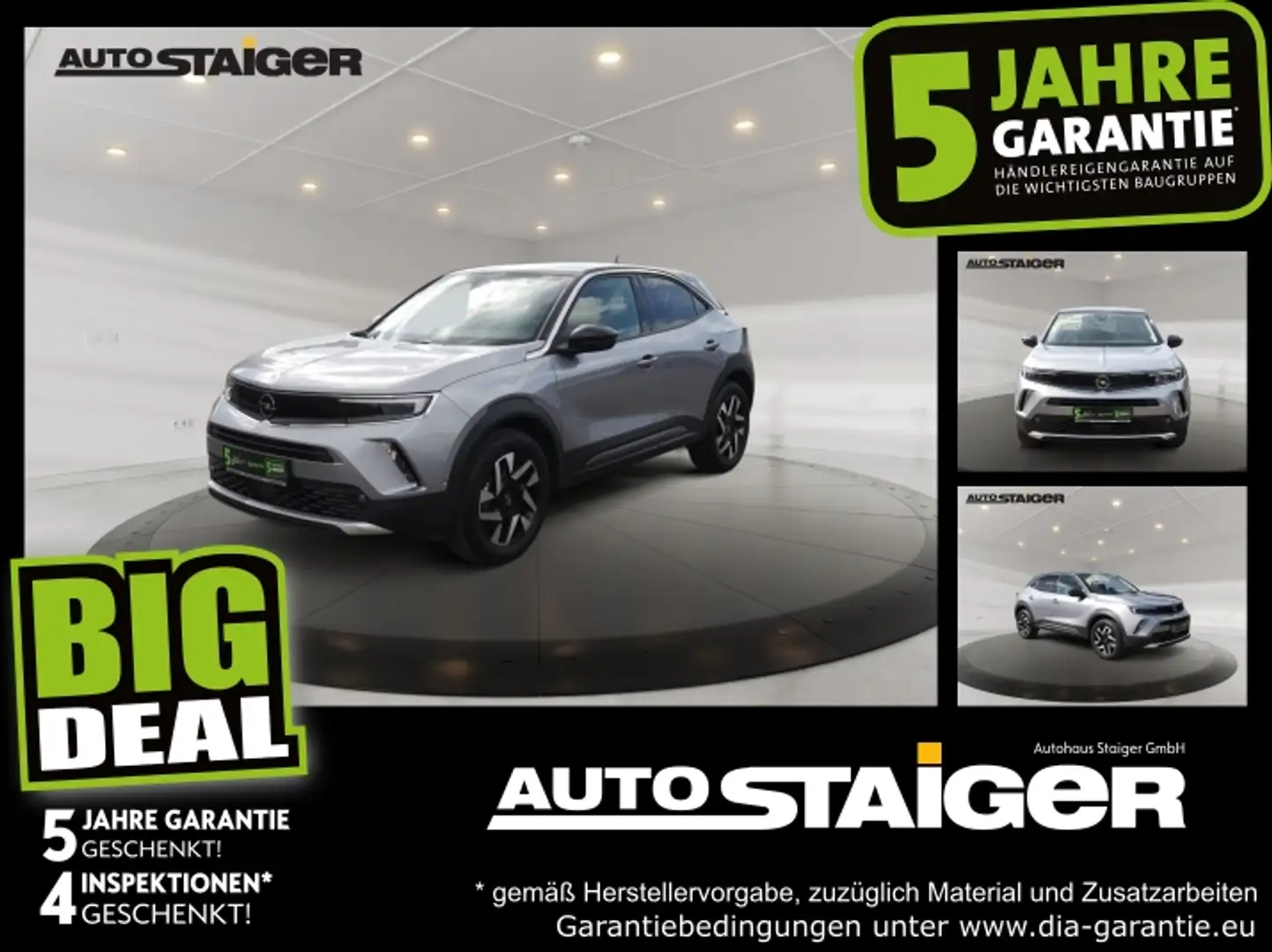 Opel Mokka 1.2 Turbo Elegance FLA SpurW LM KAM LED Grau - 1