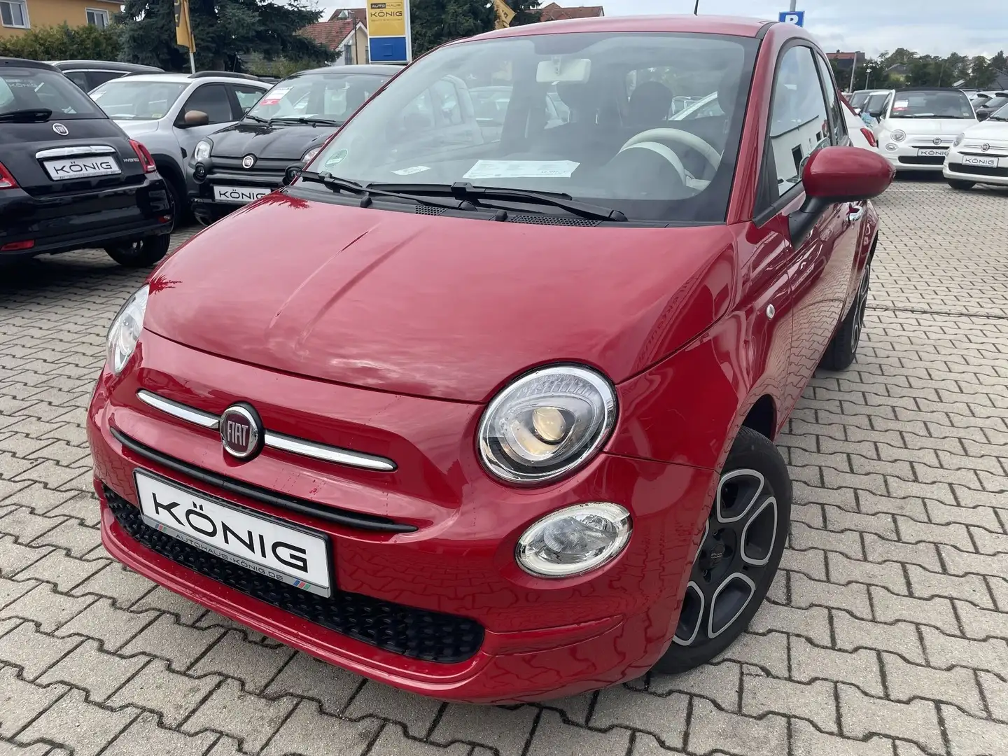 Fiat 500C 1.0 Club Cabrio Klima*Carplay*Einparkhilfe Rot - 1