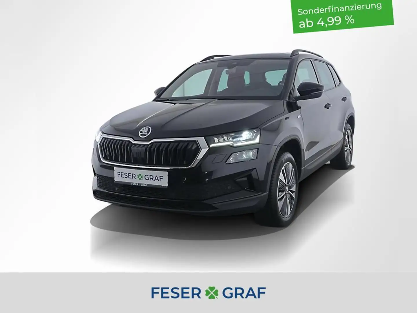 Skoda Karoq 2.0 TDI Ambition DSG AHK / Panorama / Matrix-LED / Schwarz - 1