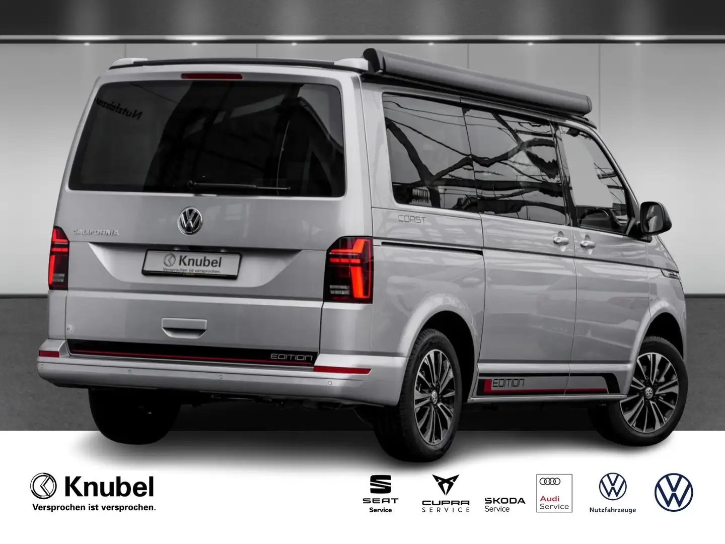 Volkswagen T6 California 6.1 Coast Edition LED Navi Standhz. ACC RKamera Plateado - 2