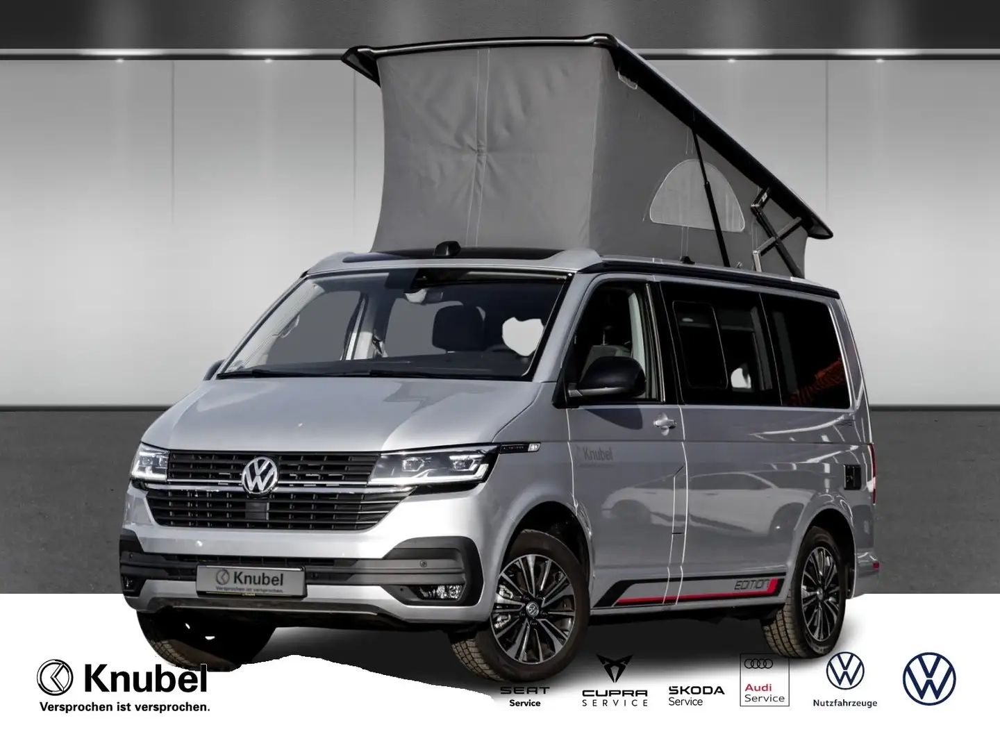 Volkswagen T6 California 6.1 Coast Edition LED Navi Standhz. ACC RKamera Plateado - 1