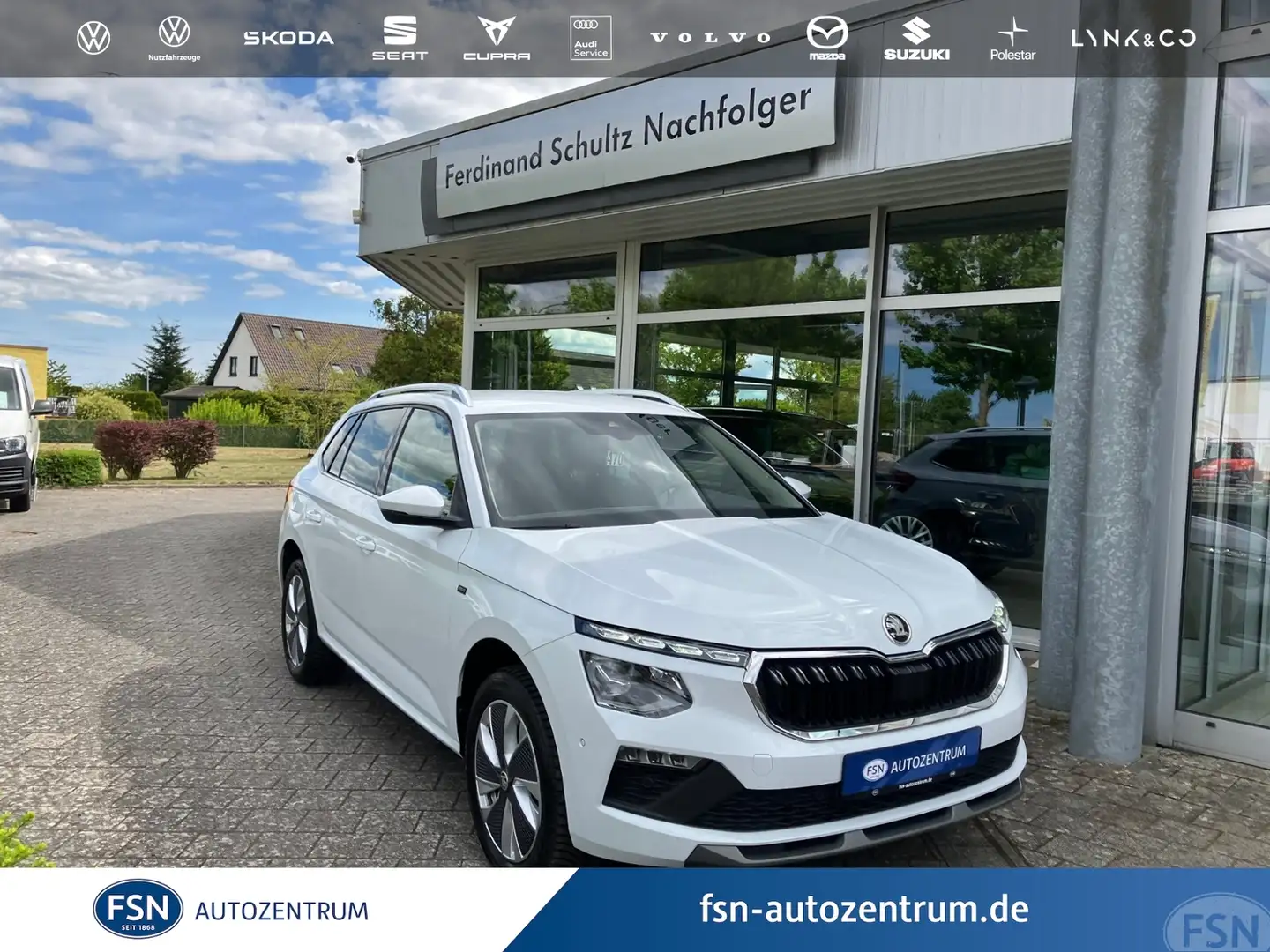 Skoda Kamiq 1.0 TSI DSG Selection AHK RFK LED NAVI Blanco - 1