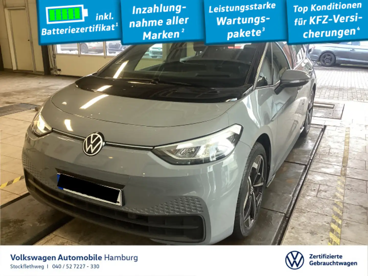 Volkswagen ID.3 Pure Performance Navi Kamera CarPlay HeadUp Grau - 1