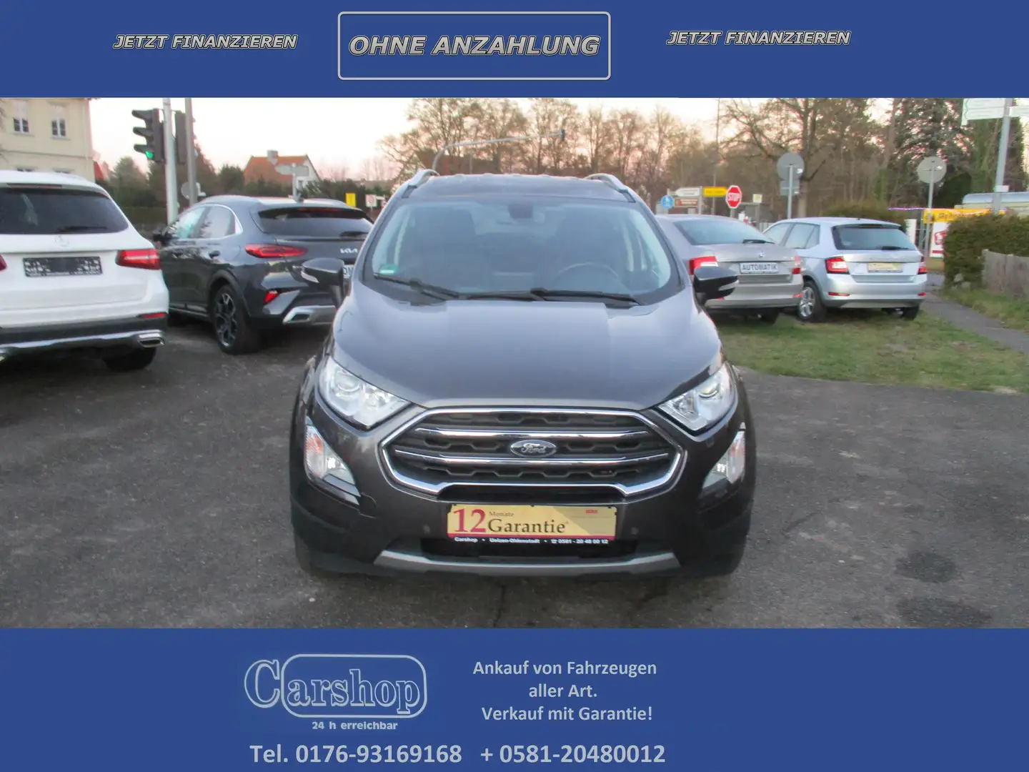 Ford EcoSport Titanium / Teilleder / AHK / Garantie . . . Grau - 1