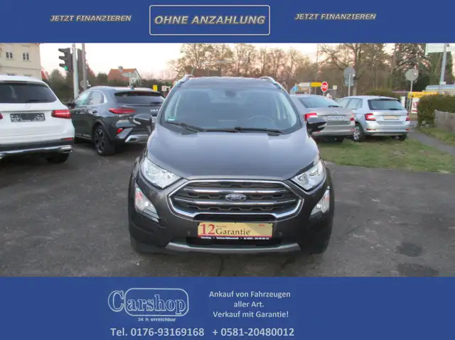 Ford EcoSport Titanium / Teilleder / AHK / Garantie . . .