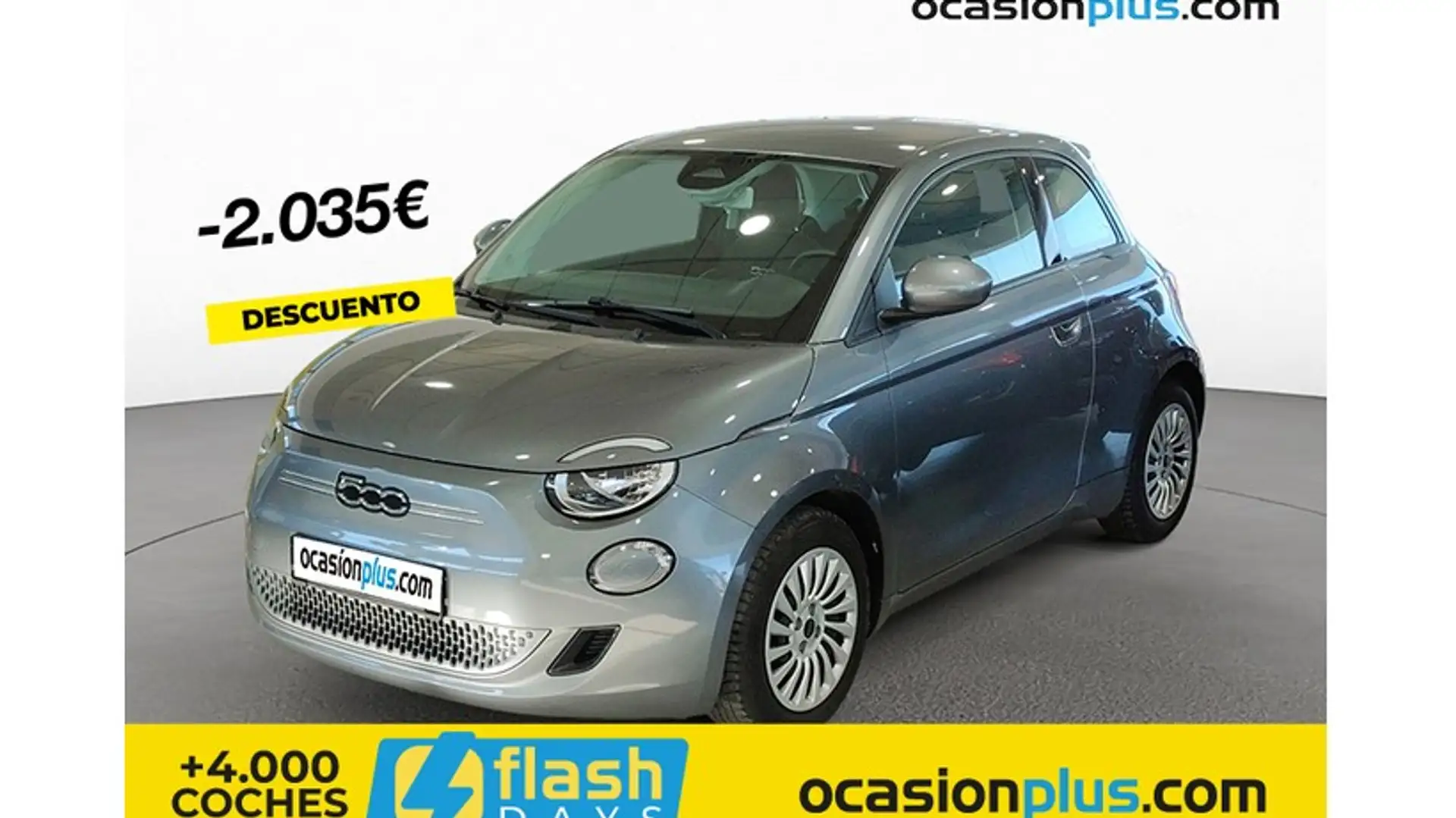 Fiat 500e 70Kw Action Gris - 1