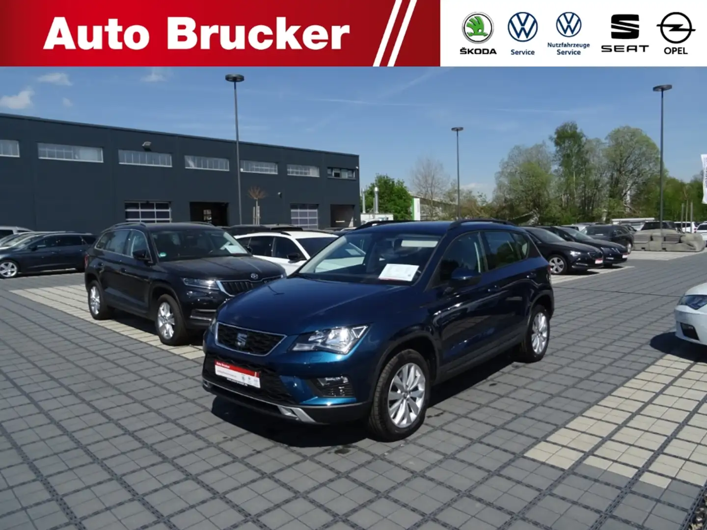 SEAT Ateca Style 2.0 TDI Klimaautomatik Alu FSE PDC Blau - 1