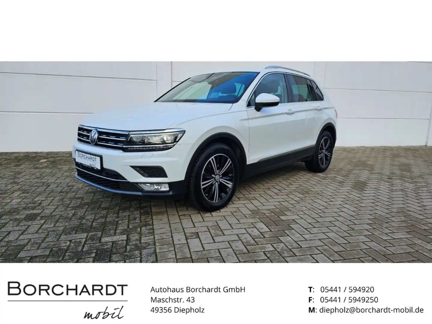 Volkswagen Tiguan Highline BMT TDI 2.0 Pano AHK ab. Navi ACC 3-Zonen Blanc - 1
