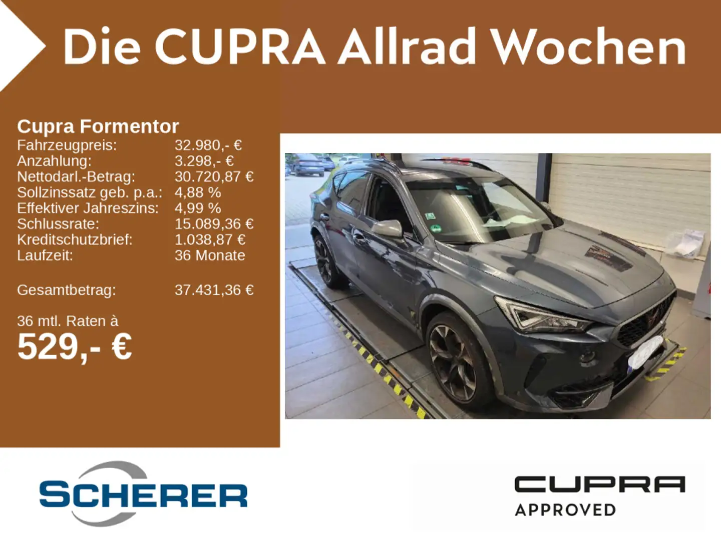 CUPRA Formentor VZ 2.0 TSI 4Drive OPF Navi, AHK, Beats Grau - 1