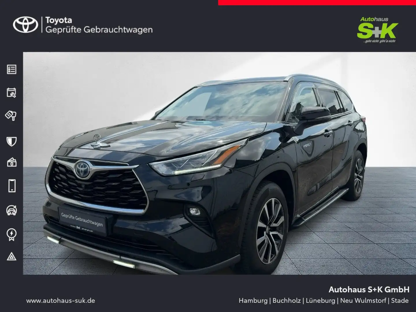 Toyota Highlander 2.5 Hybrid Luxury*PANO-DACH+WINTER-P.+7-SITZE** Negru - 1