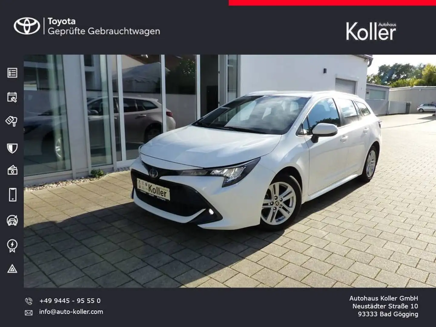 Toyota Corolla TS Hybrid Business Edition Navi Weiß - 1