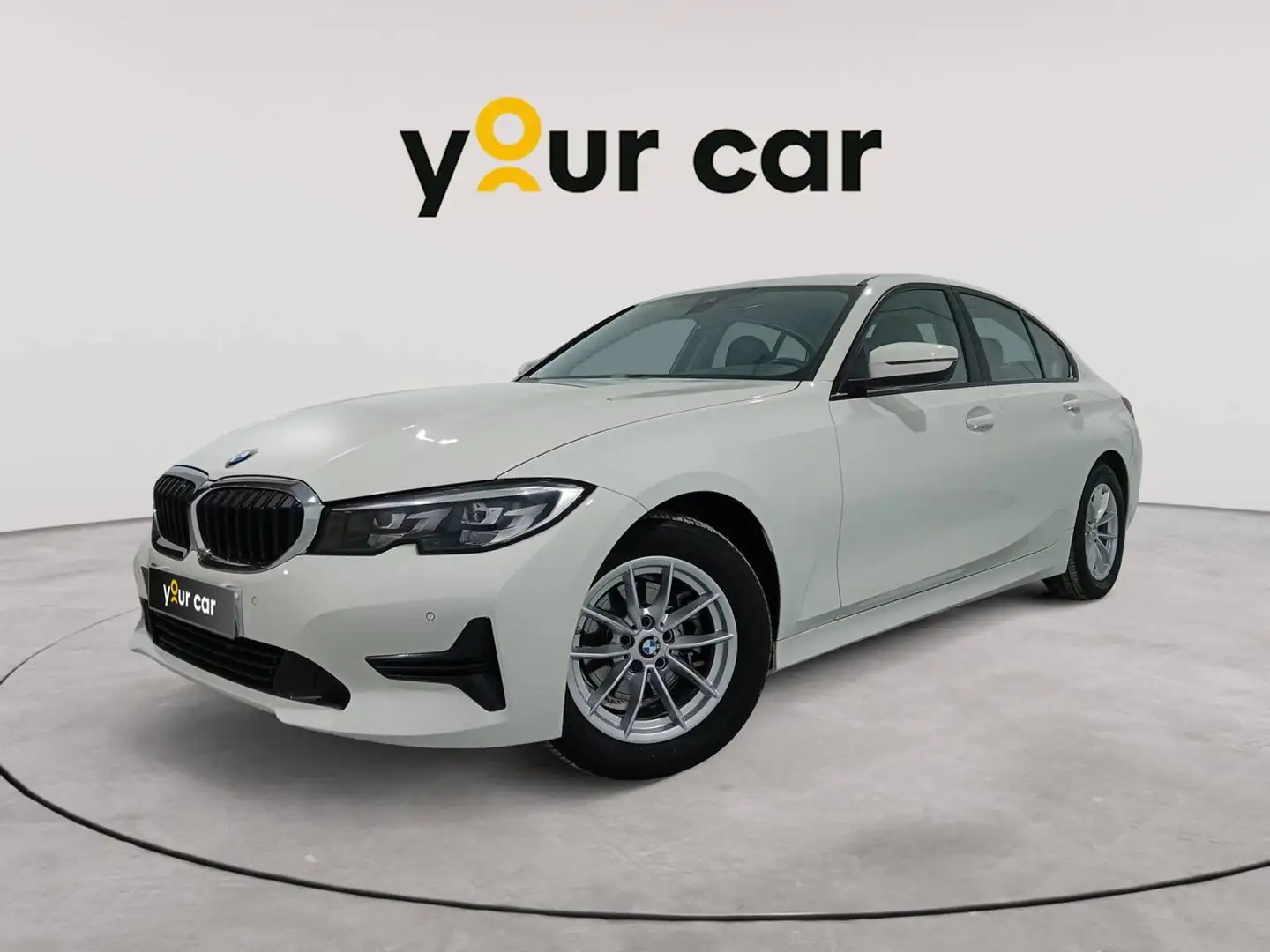 BMW 318 318d Auto. Blanc - 1