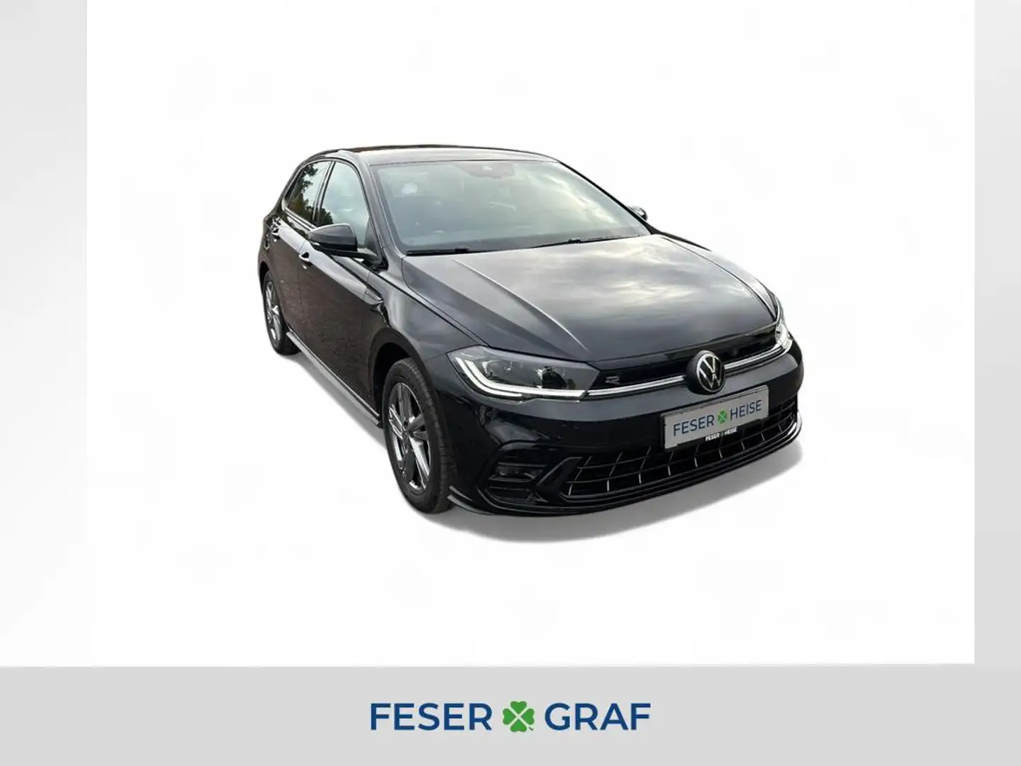 Volkswagen Polo 1.0 TSI R-Line DSG/LED/Rear View/Sitzhzg./Navi Schwarz - 1