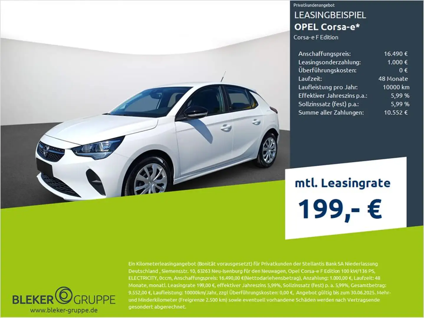 Opel Corsa -e F Edition Weiß - 1