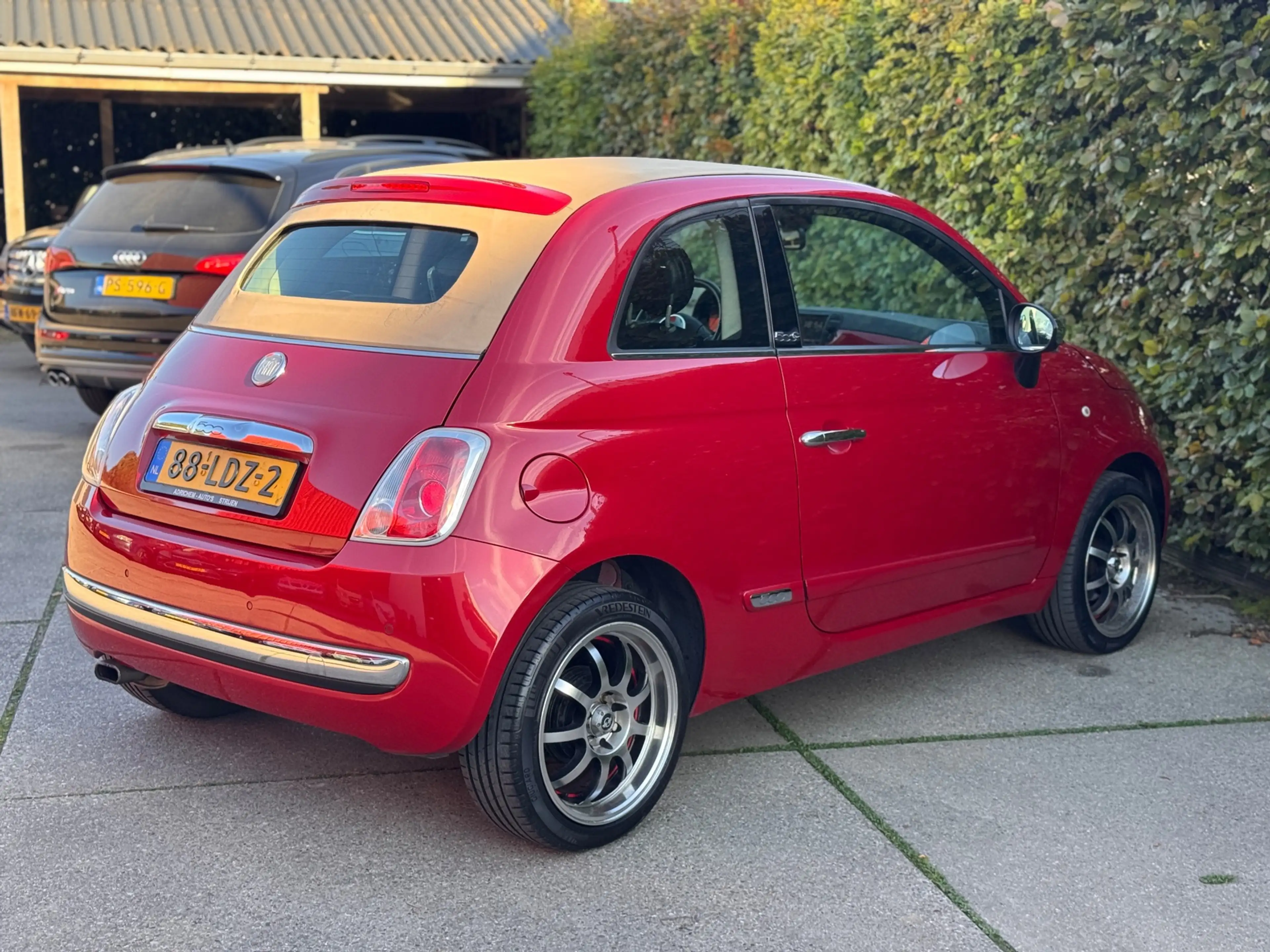 Fiat 500C 1.2 Lounge Cabrio navi App CarPlay Leer — photo 3