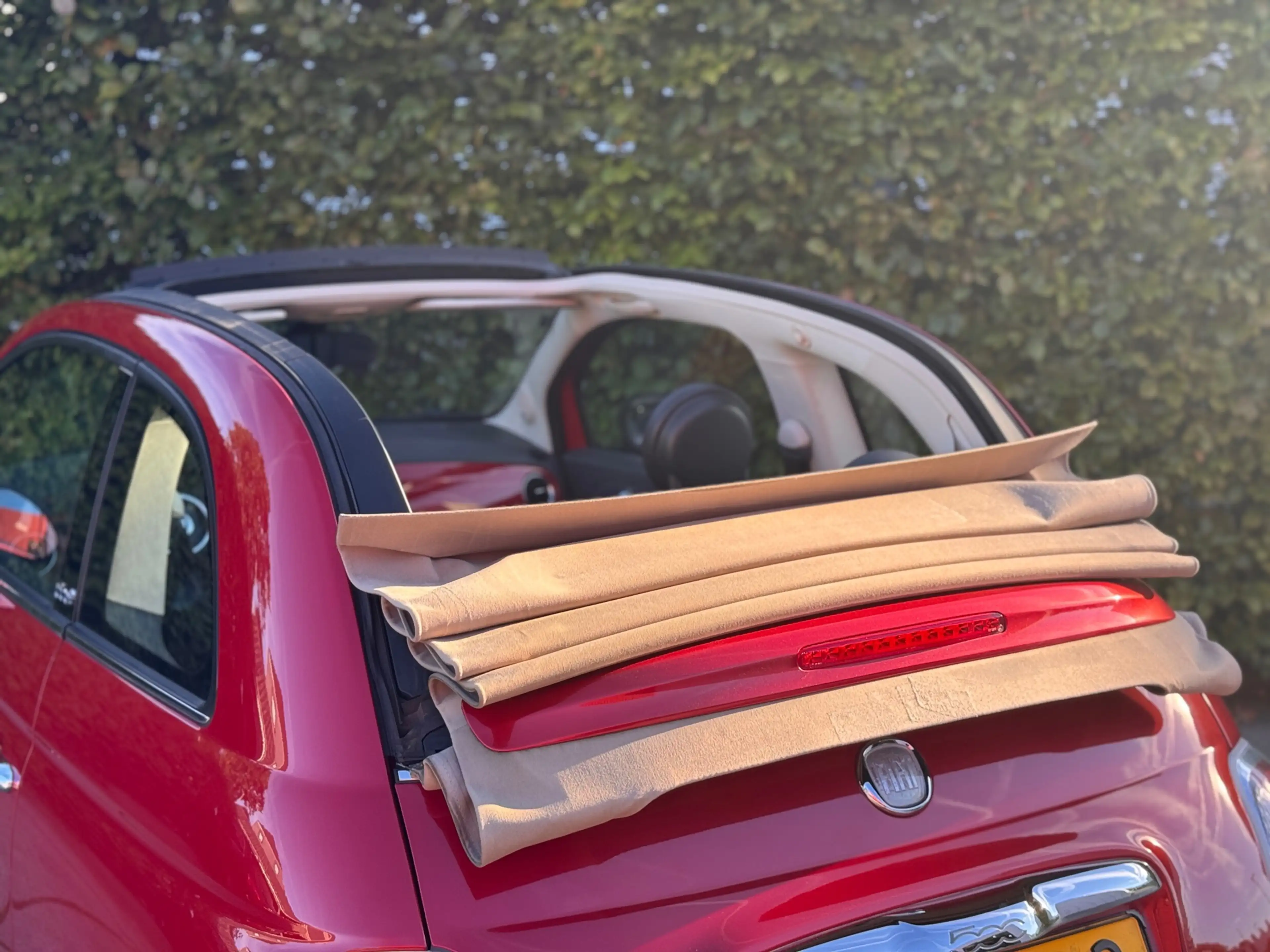Fiat 500C 1.2 Lounge Cabrio navi App CarPlay Leer — photo 11
