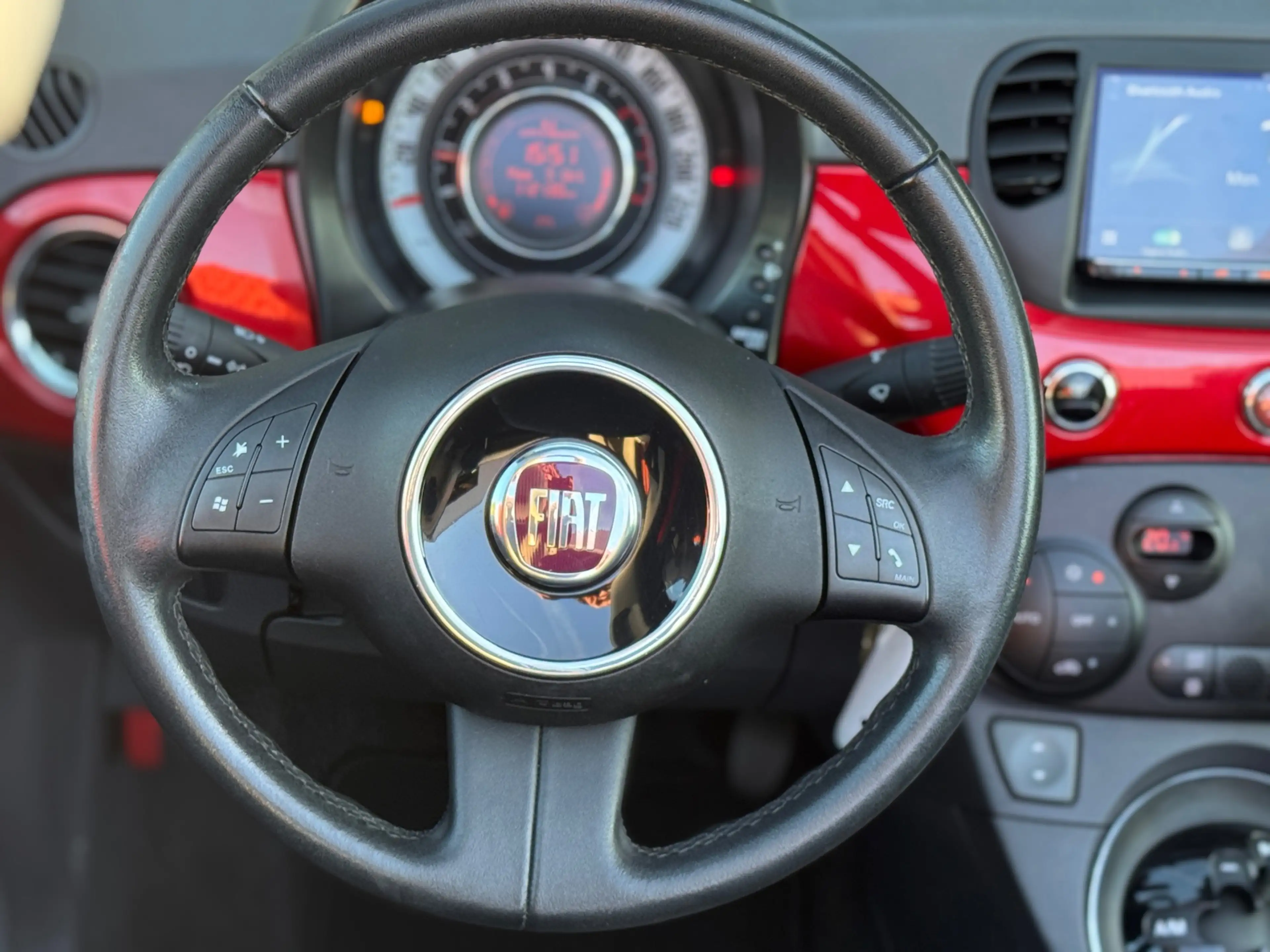 Fiat 500C 1.2 Lounge Cabrio navi App CarPlay Leer — photo 15