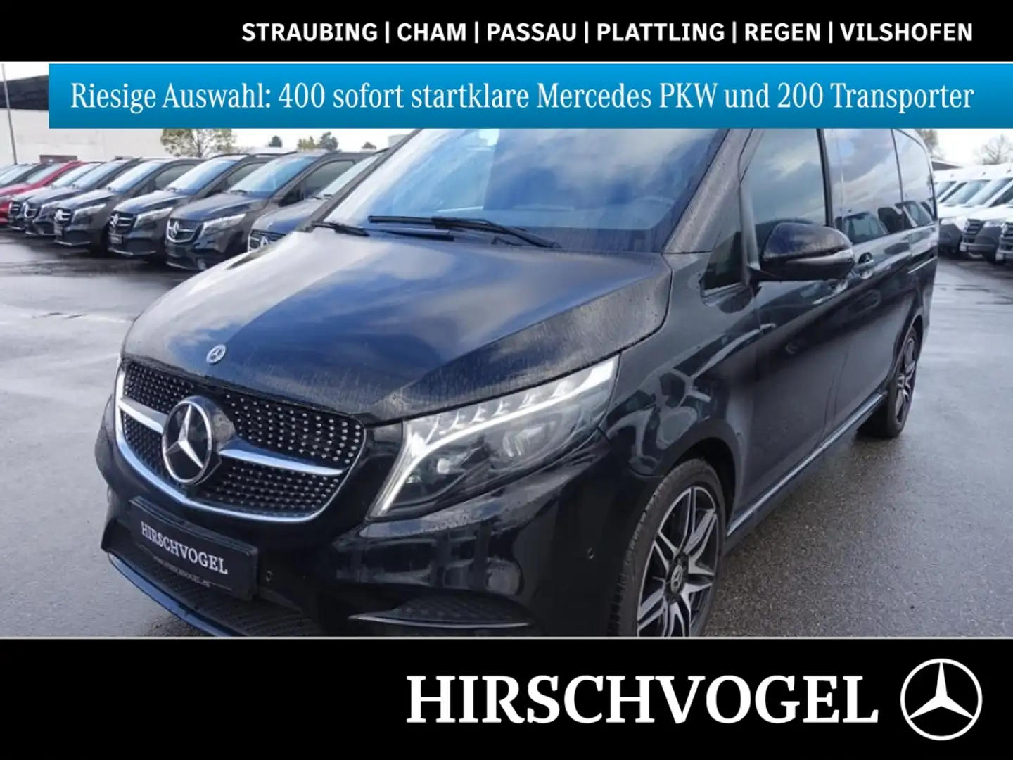 Mercedes-Benz V 250 d lang AMG 8-Sitzer Distronic Schwarz - 1