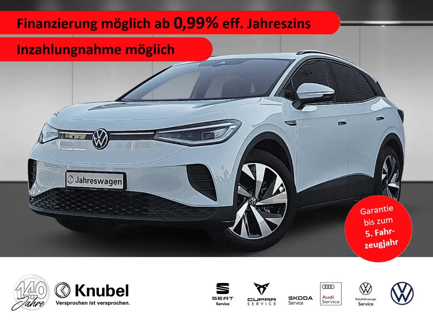 Volkswagen ID.4 Pro Performance IQ.Light Navi AHK Keyless 20" Blanc - 1