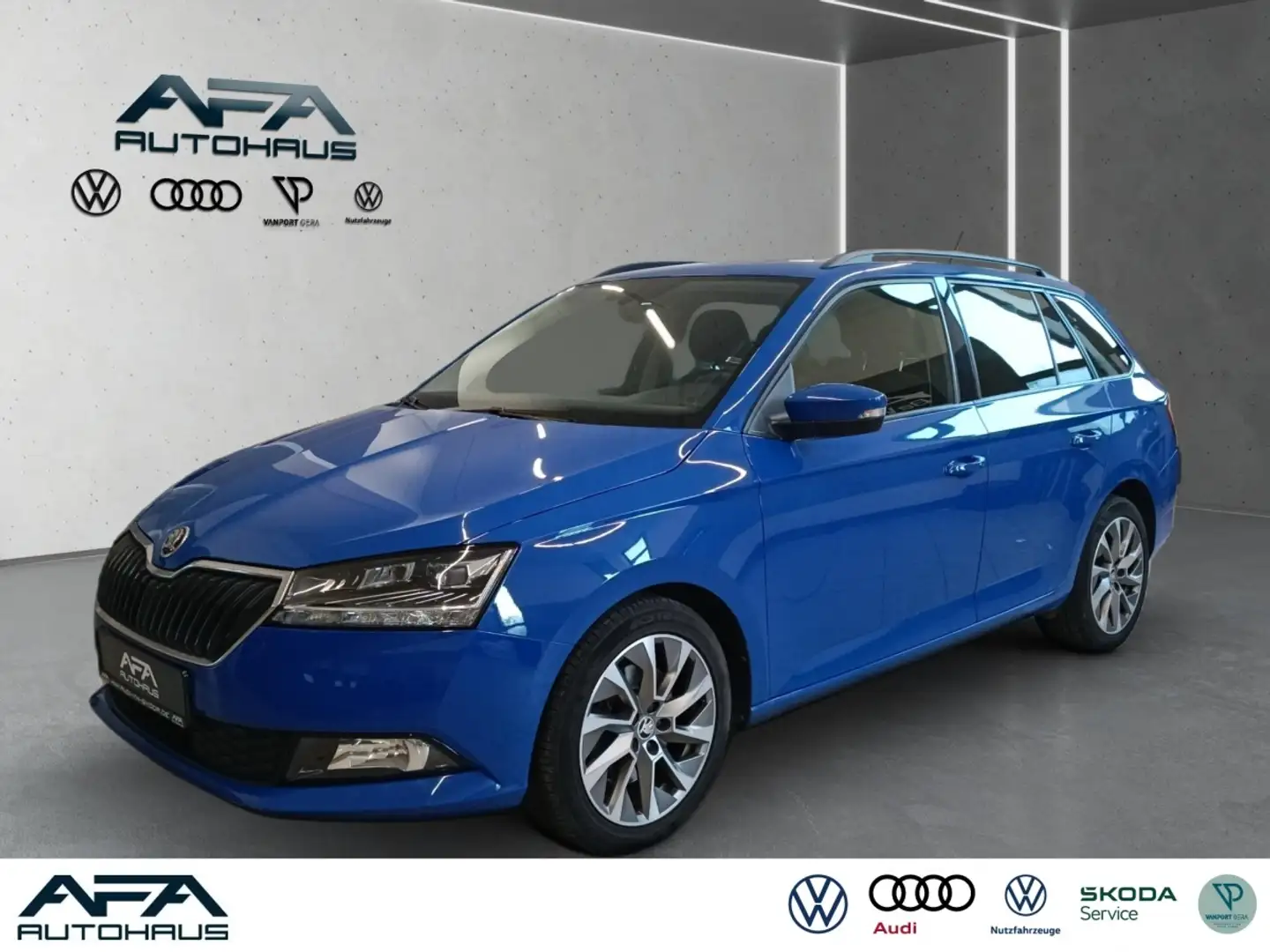 Skoda Fabia Combi 1.0 TSI Ambition DSG NAV*LM16*LED*SHZ Blau - 1