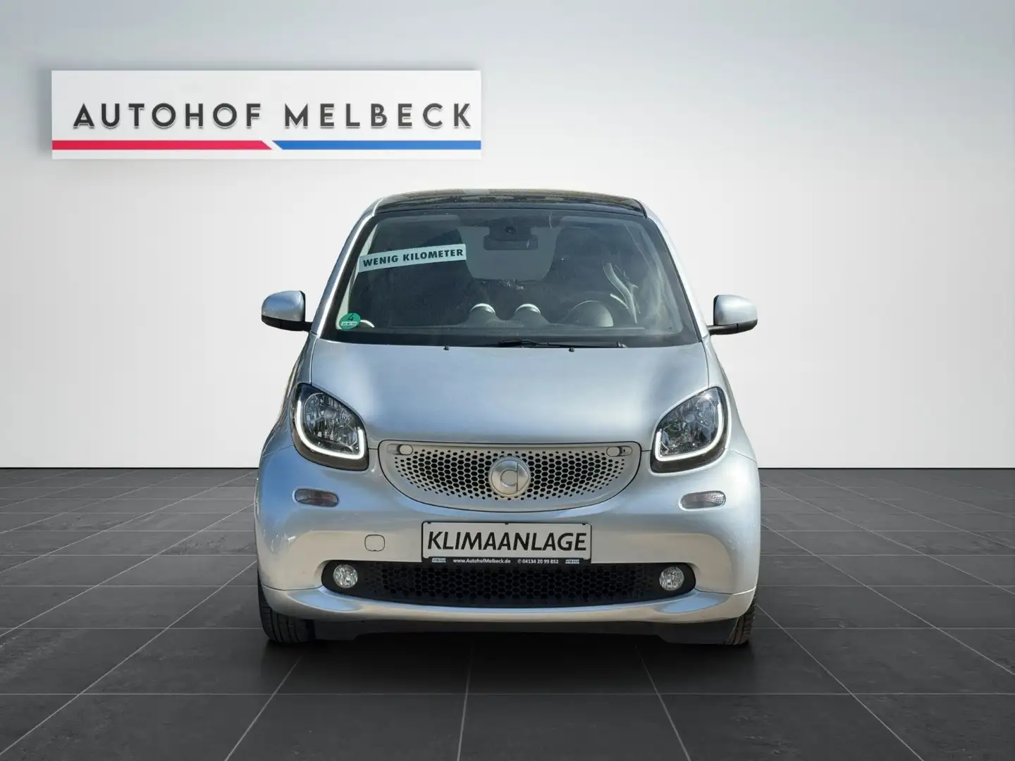 smart forTwo fortwo coupe *TÜV NEU*LEDER*KLIMA*SHZ*PANO*NAVI* Silber - 2