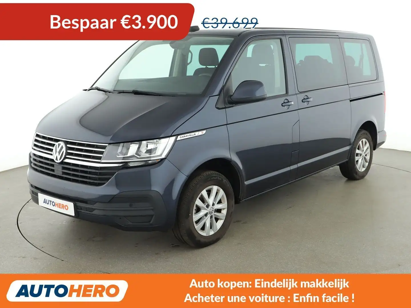 Volkswagen T6 Caravelle 2.0 TDI Comfortline FWD Bleu - 1