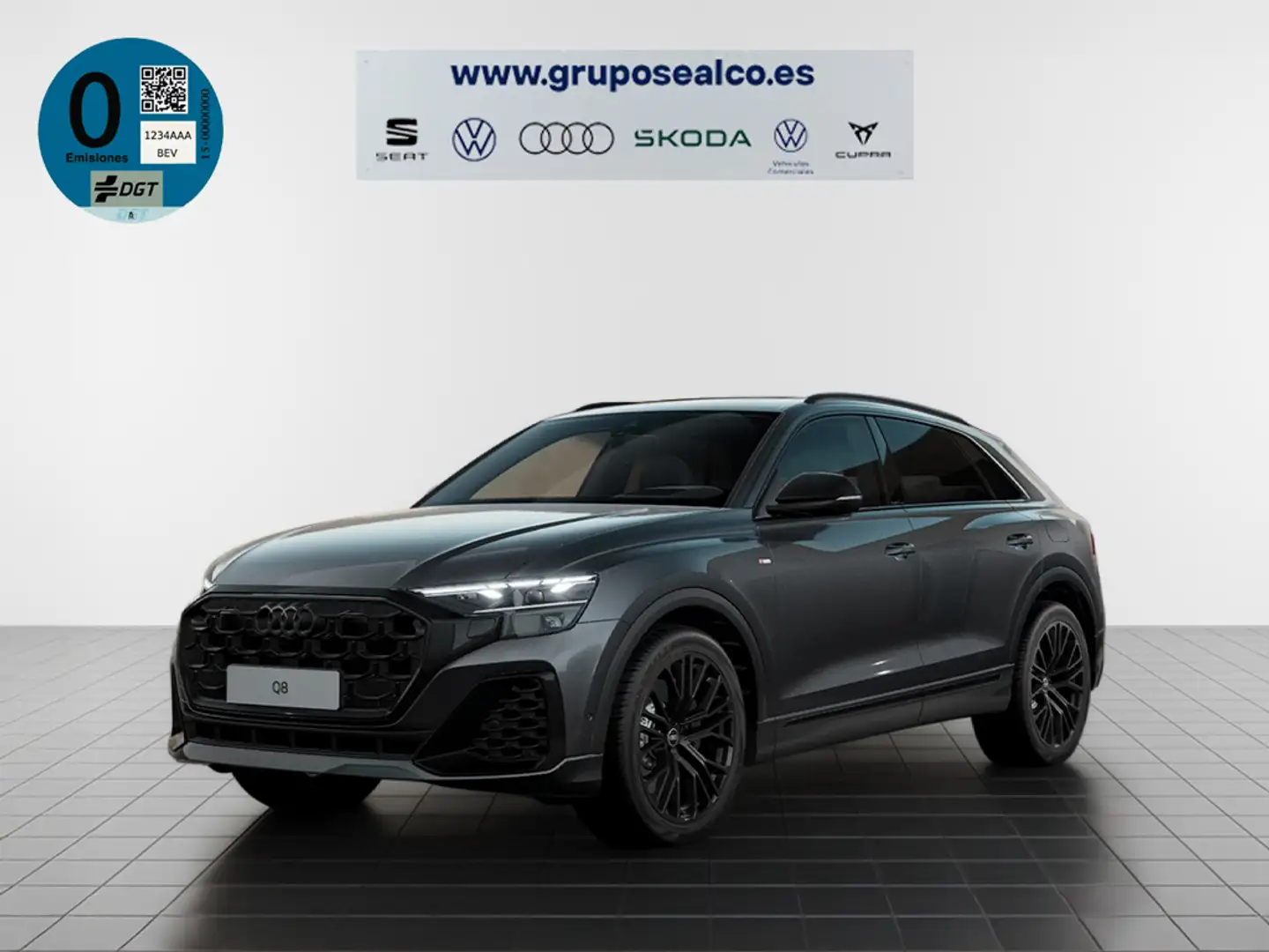 Audi Q8 TFSIe Black line quattro tiptronic 360kW Gris - 1