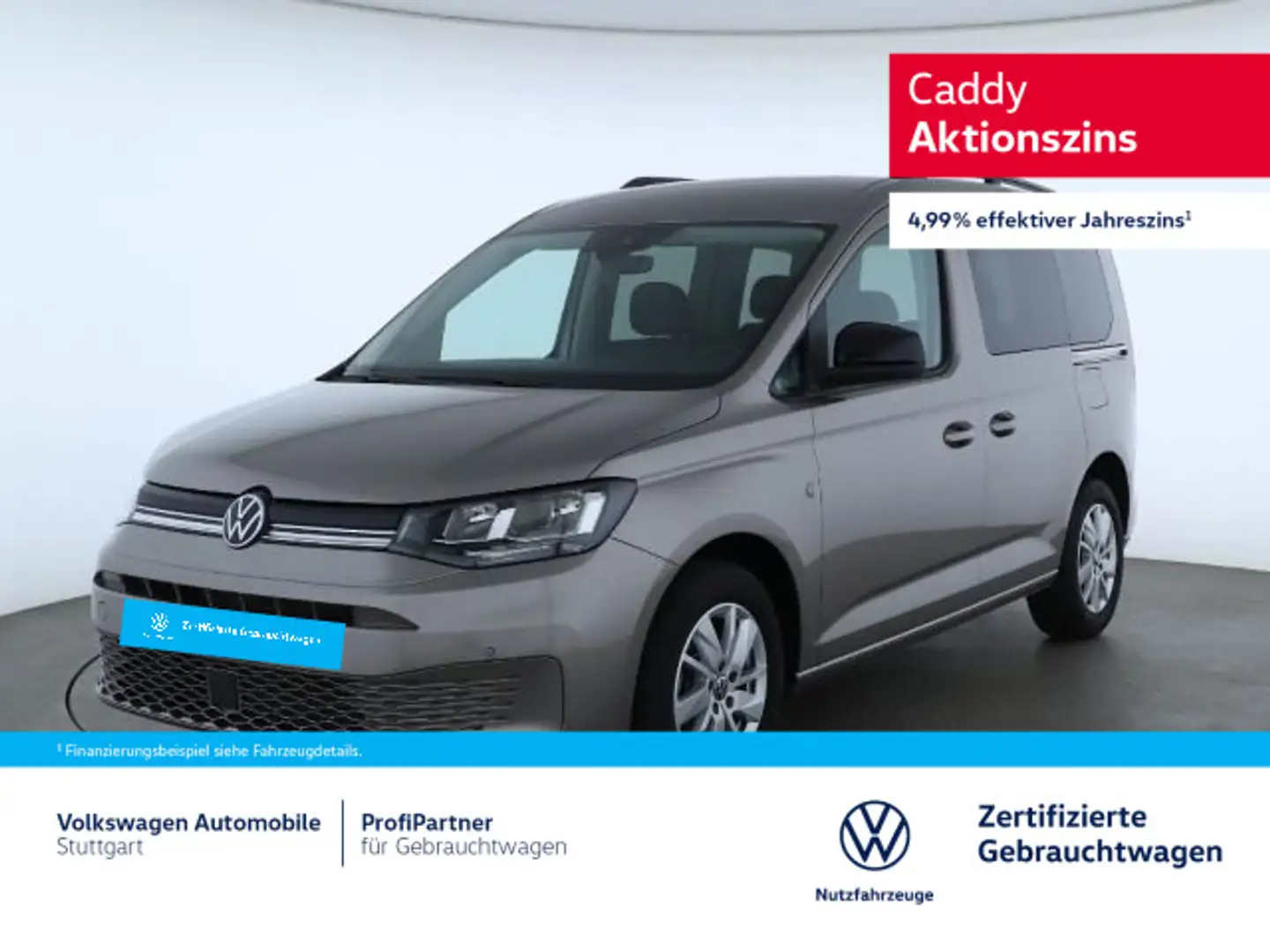 Volkswagen Caddy Life DSG 2,0 TDI Euro 6e AHK Klima Beige - 1