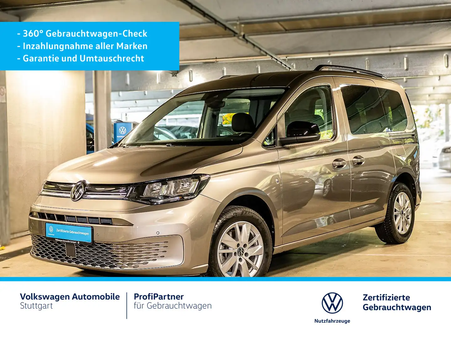 Volkswagen Caddy Life DSG 2,0 TDI Euro 6e AHK Klima Beige - 2