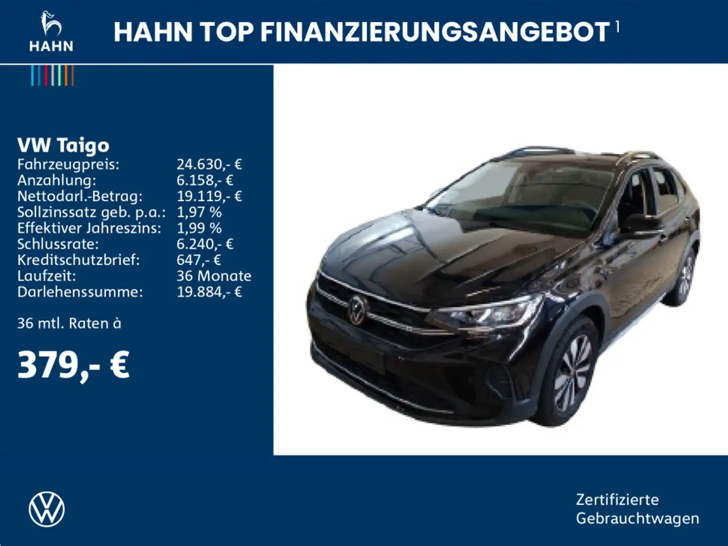 Volkswagen Taigo 1.0 TSI DSG Move ACC LED CAM Sitzh APP-Con Schwarz - 2