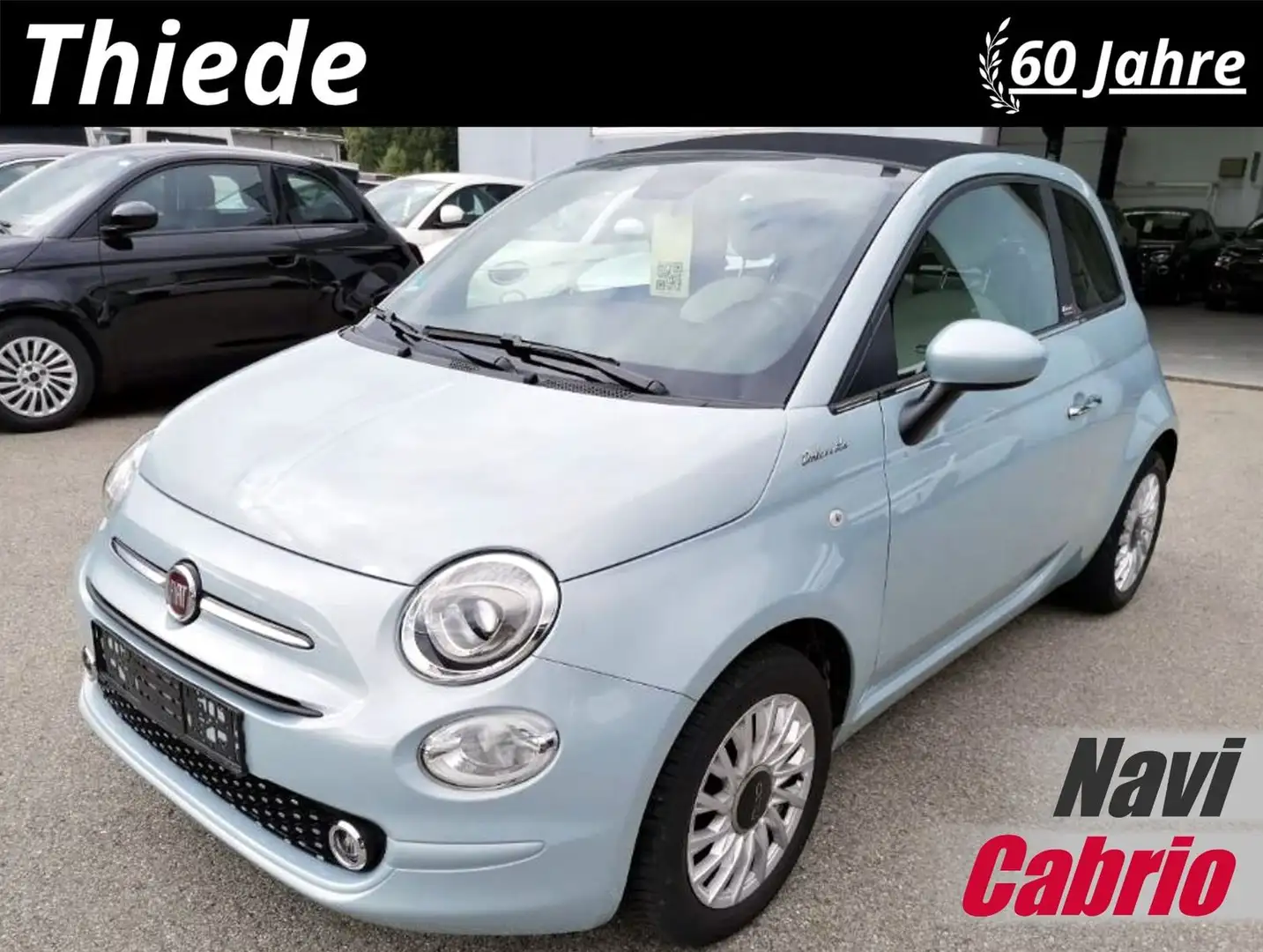 Fiat 500C 1.0 GSE HYBRID CABRIO NAVI/PDC/KLIMA/DAB+ Blau - 1