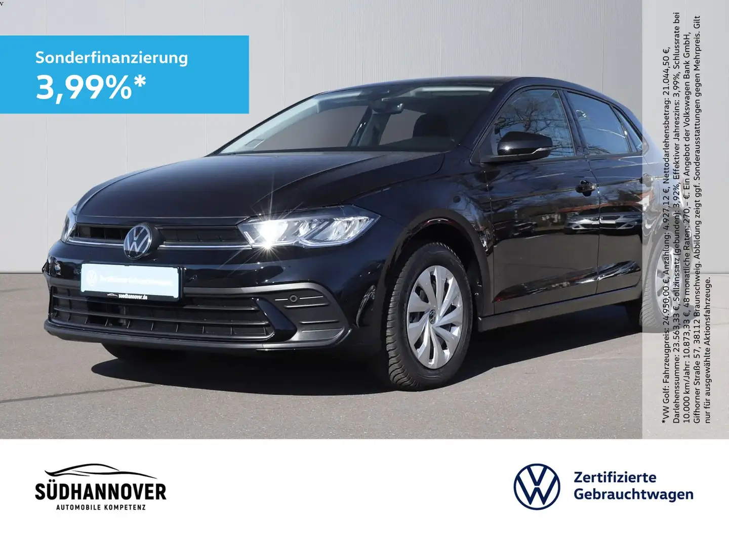 Volkswagen Polo Life 1.0 KLIMA+LED+SHZ+PDC Schwarz - 1
