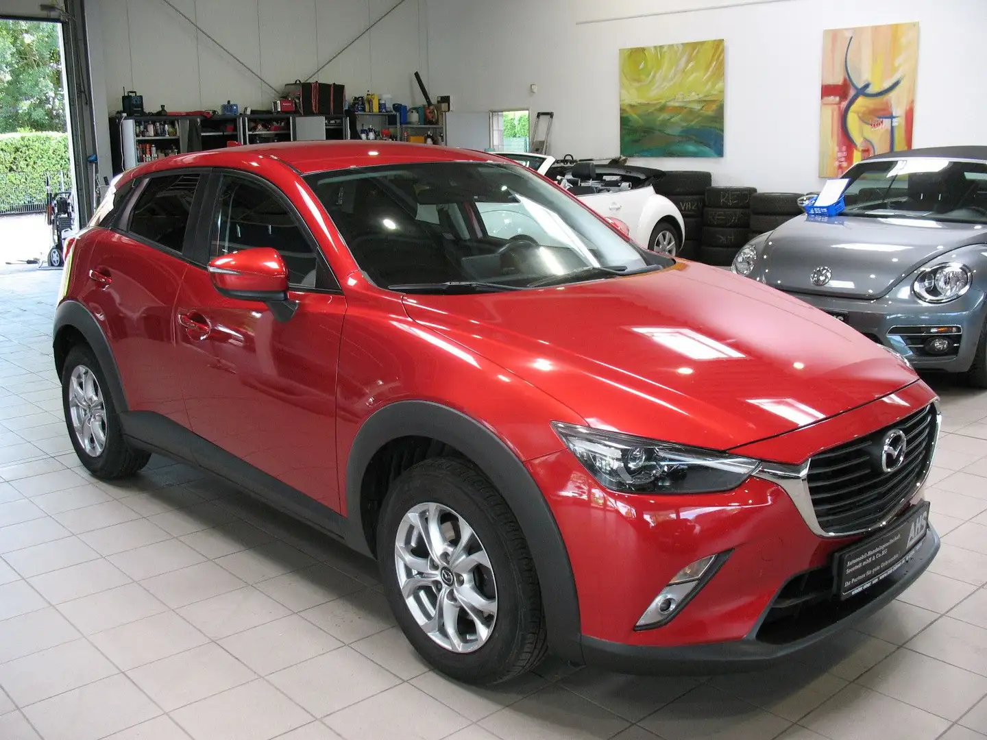 Mazda CX-3 SKYACTIV-G 120 FWD Exclusive-Line *LED*AHK* Rood - 2