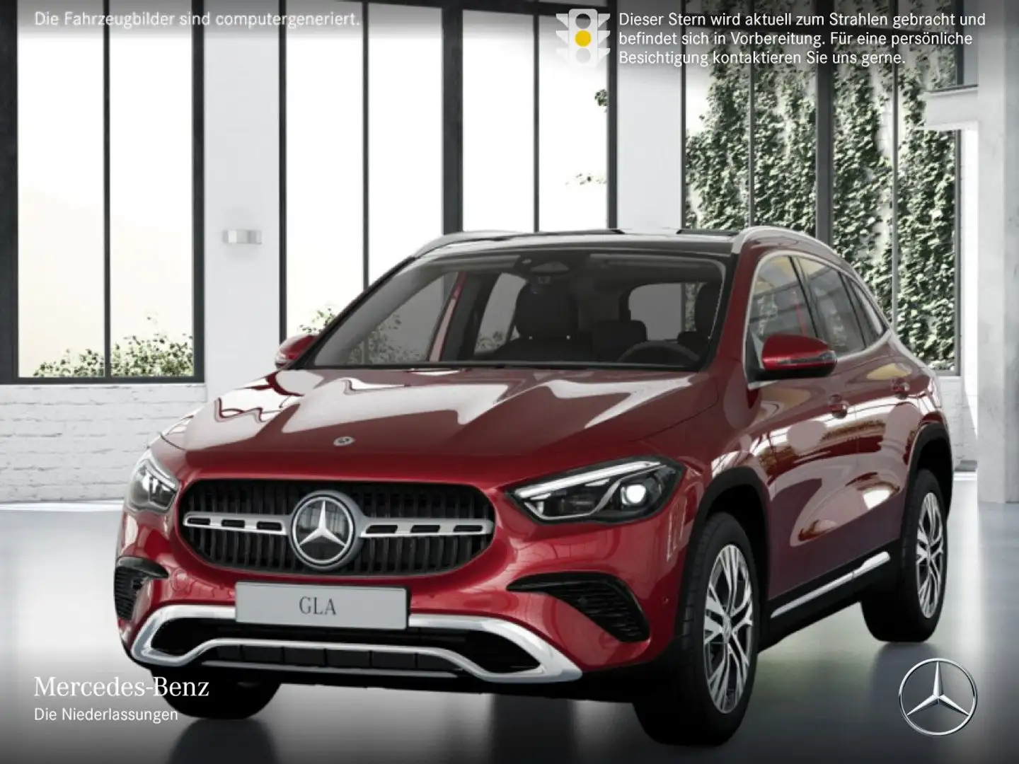 Mercedes-Benz GLA 200 d PROGRESSIVE+PANO+AHK+MULTIBEAM+KAMERA+8G Rot - 2