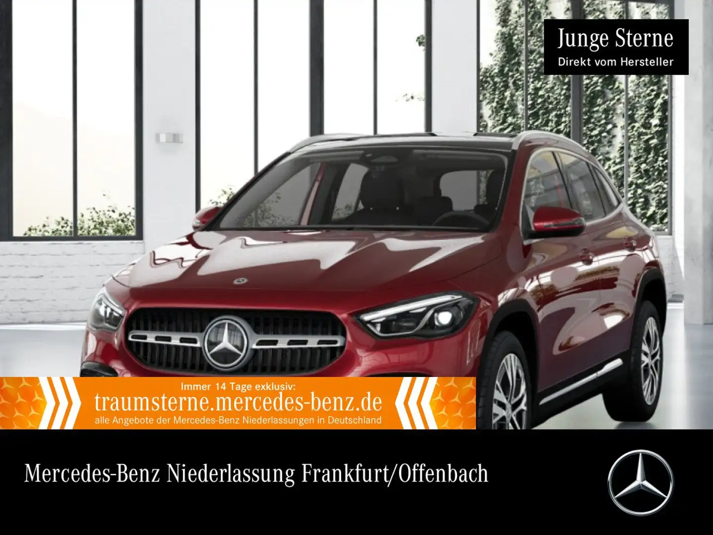 Mercedes-Benz GLA 200 d PROGRESSIVE+PANO+AHK+MULTIBEAM+KAMERA+8G Rot - 1