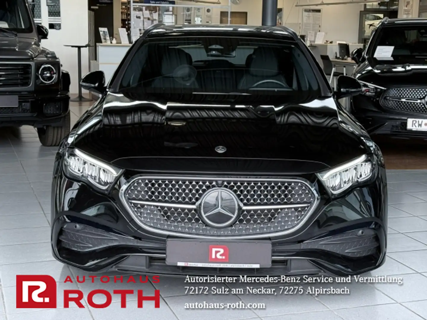 Mercedes-Benz E 220 E 220 d T-Modell AMG Night Navi Distronic AHK LED Schwarz - 2