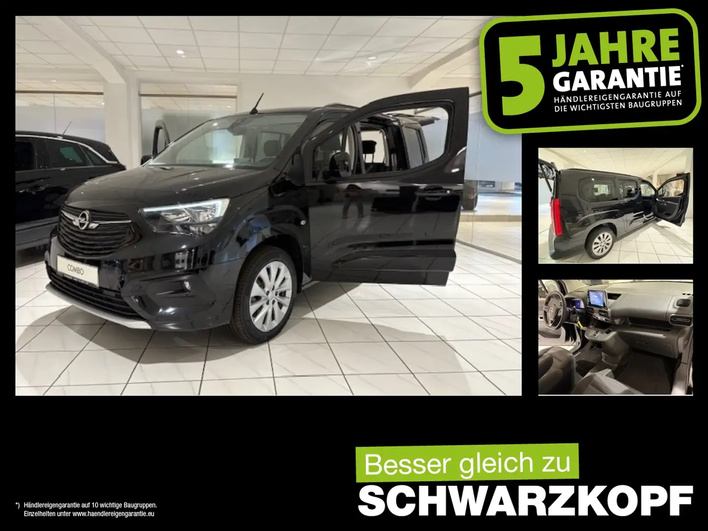 Opel Combo-e Life XL Parkpilot,Rückfahrkamera,Tempoma Fekete - 1