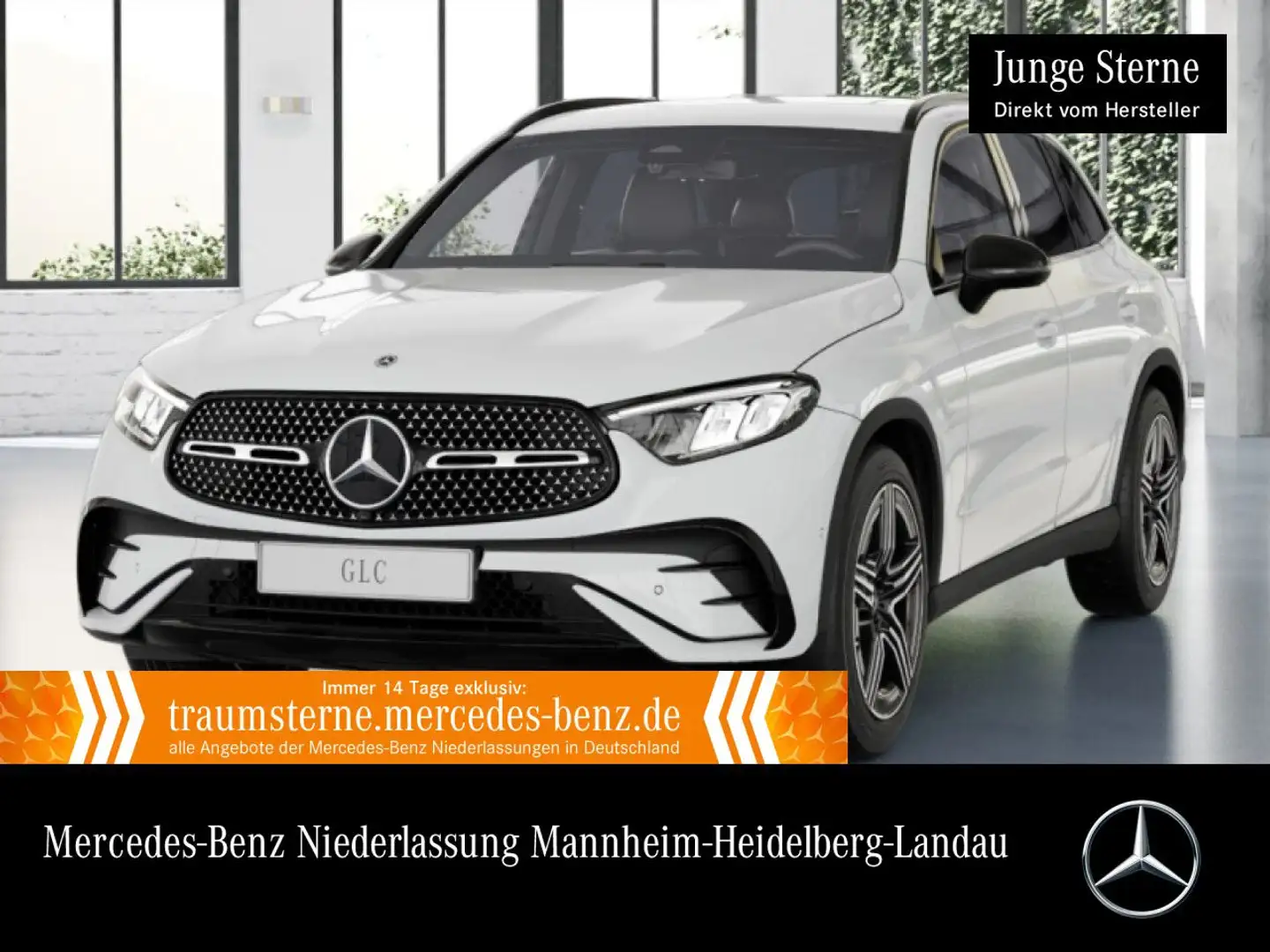 Mercedes-Benz GLC 200 4M AMG+NIGHT+AHK+LED+KAMERA+TOTW+KEYLESS Weiß - 1