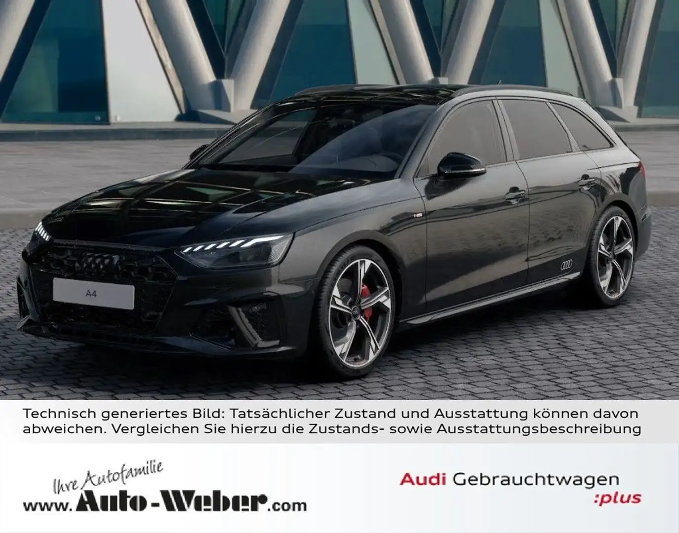 Audi A4 Avant 40TFSI S LINE competition plus BLACK VC Noir - 1