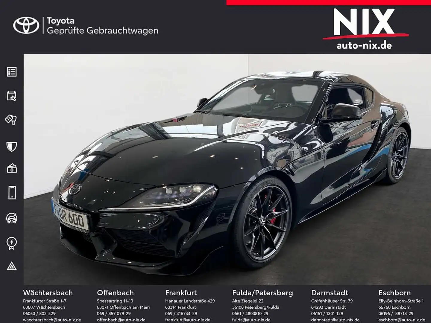 Toyota Supra GR 3.0 Legend Premium LED SHZ JBL NAVI Zwart - 1