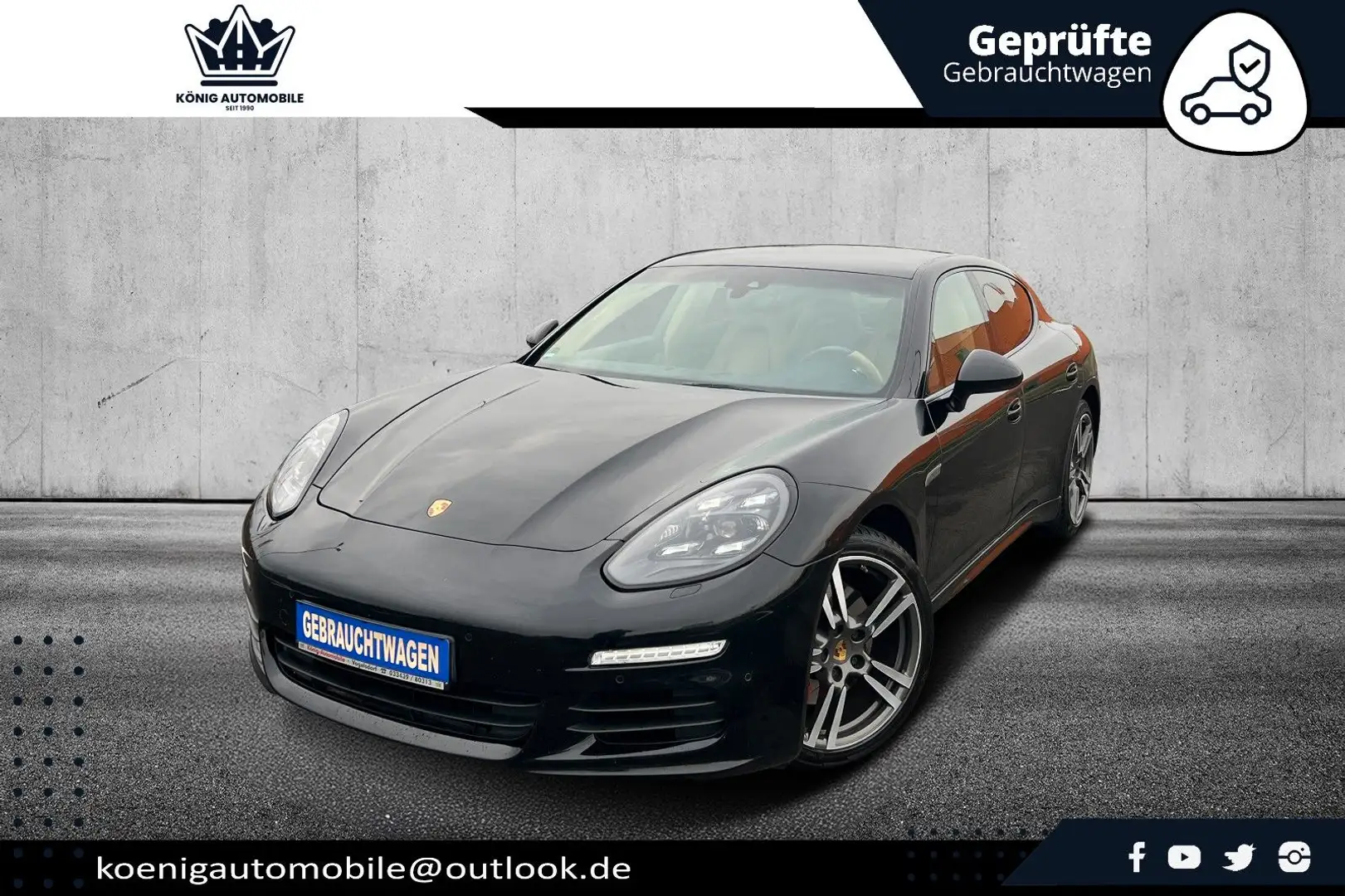 Porsche Panamera 3.0D / LED / LUFT / BOSE / GTS / 20'LM Schwarz - 1