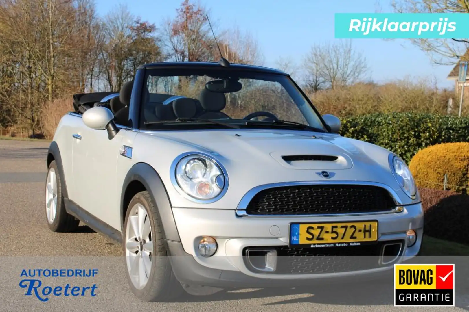 MINI Cooper S 1.6 184pk Chili Cabrio ECC/cruise/navi/half leer/1 Gris - 1
