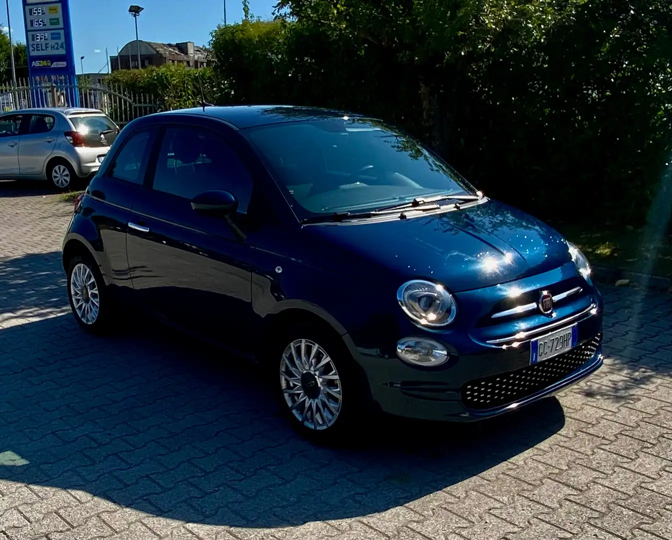 Fiat 500 1.0 hybrid Lounge 70cv Blauw - 2