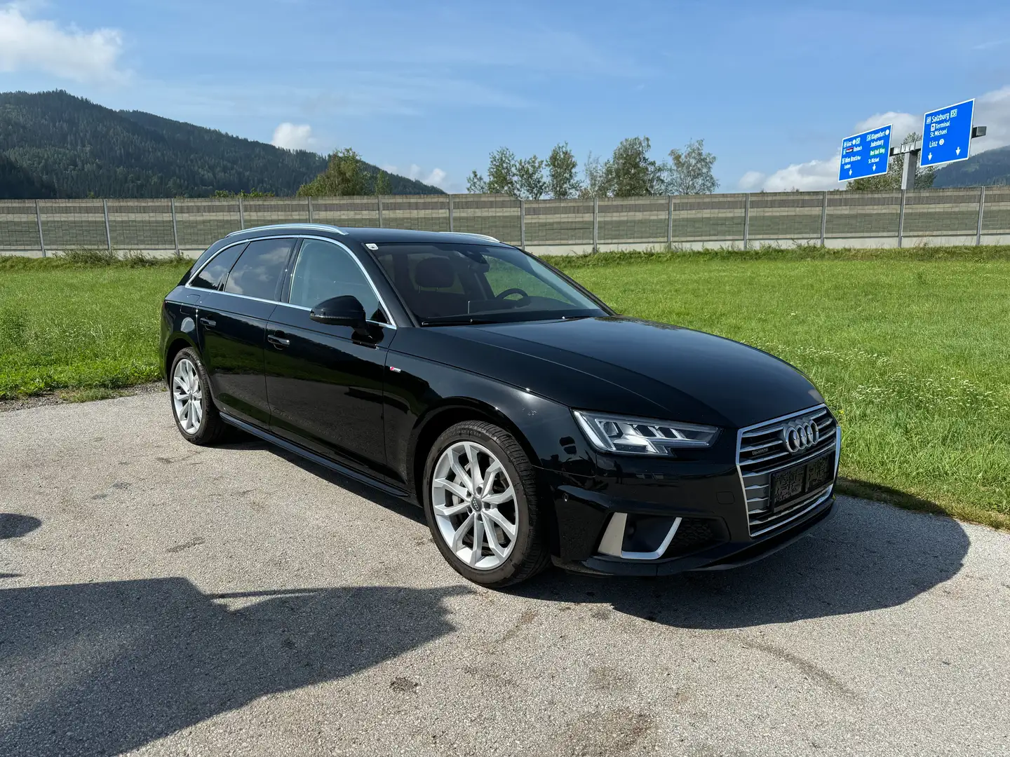 Audi A4 A4 3.0 TDI quattro S-Line, 360°, Matrix, ACC Schwarz - 1