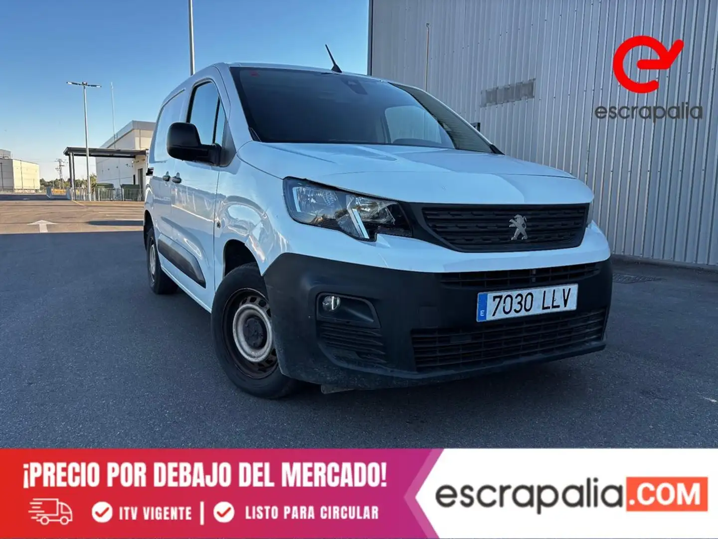 Peugeot Partner Pro Standard 600kg BlueHDi 73kW Blanco - 1