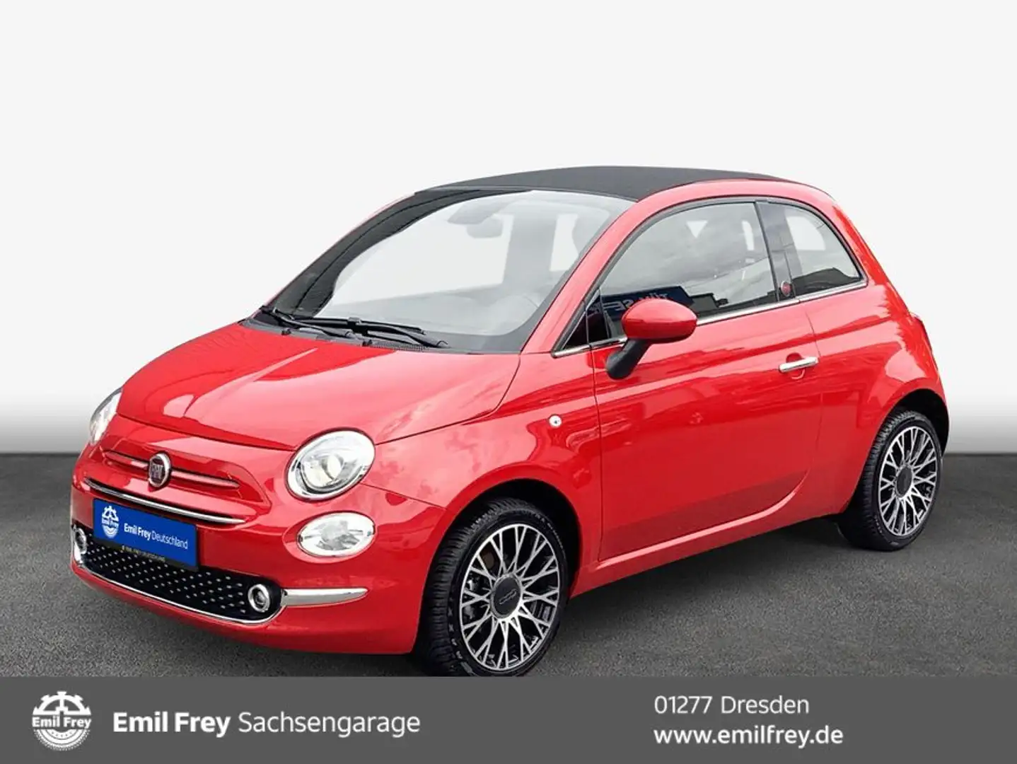 Fiat 500 C 1.0 GSE Hybrid RED el. Faltdach Navo PDC h. Rot - 1