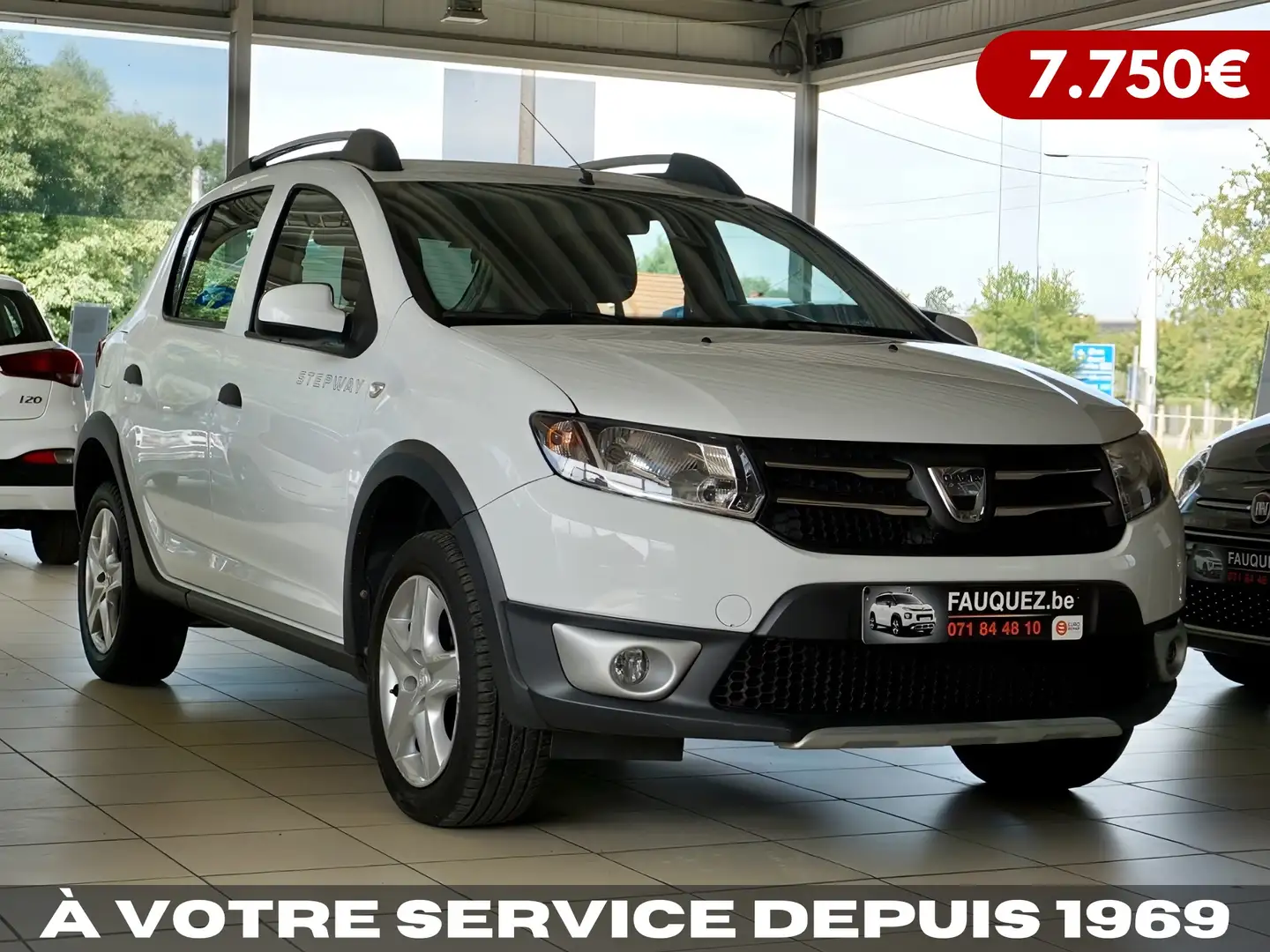 Dacia Sandero Stepway •  0.9 TCe • GPS - Bluetooth ✅ Blanc - 1